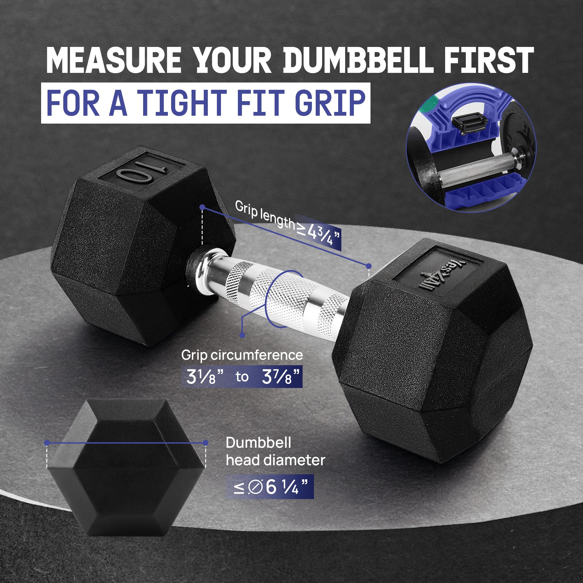 Yes4All Kettle grip, Kettlebells Dumbbell Grip Handle, Convert Dumbbells into Kettlebell, Portable Dumbbell Converter Weight Gri