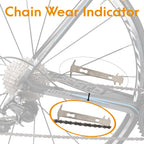 Bikehand Bike Bicycle Chain Wear Indicator Tool Chain Checker - Compatible With Shimano Sram Campagnolo Kmc & Other Brands- 7 To