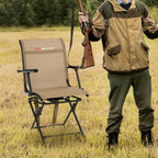 Goplus Hunting Chair, 360 Swivel Folding Hunting Blind Chair With Carrying Strap, 330Lbs Capacity, Portable Deer Hunting Stool,