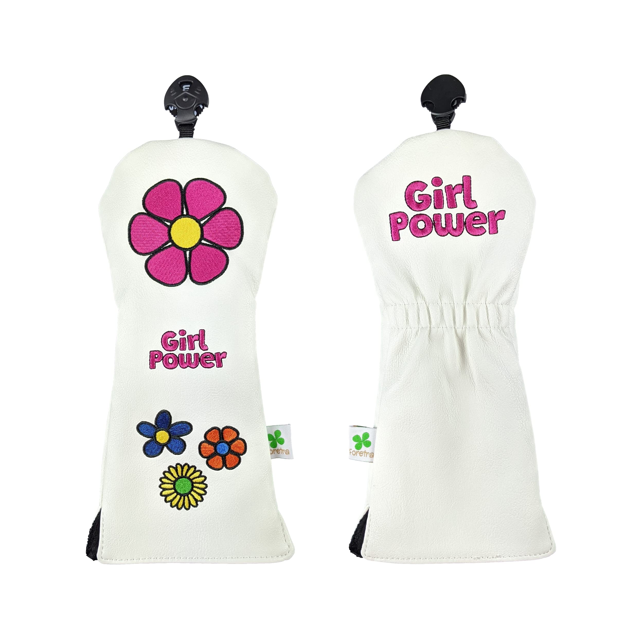 Foretra - Limited Edition Girl Power Design - Fairway Wood Head Cover - Tour Quality Golf Club Cover - Style And Customize Your
