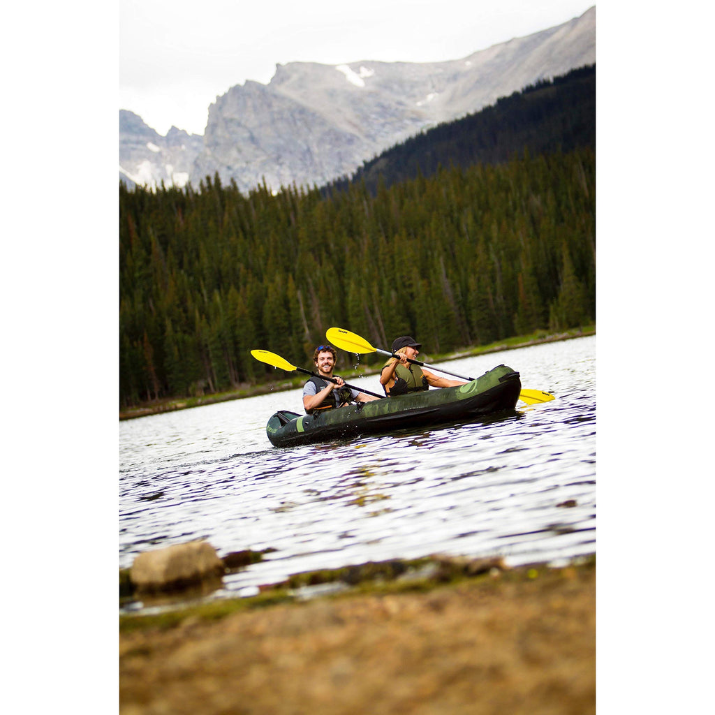 Sevylor Colorado 2-Person Inflatable Fishing Kayak With Paddle & Rod Holders, Adjustable Seats, & Carry Handle; Kayak Can Fit Tr