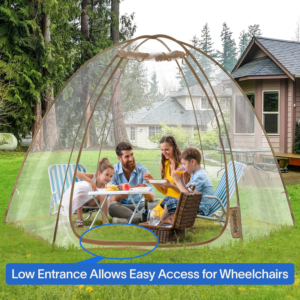 Eighteentek Sports Tent Screen House Room Greenhouse Camping Tent Canopy Gazebos 4-6 Person For Patios Large Oversize Weatherpro