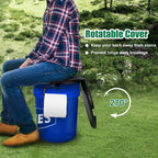 Portable Toilet Seat For 5 Gal Buckets, Camping Toilet With Lid For Adults, Snap-On Toilet Seat For Outdoor, Camping, Hiking, Em