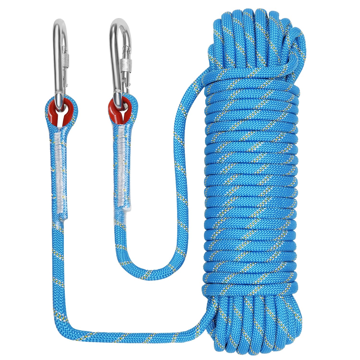 Northpada 10Mm 20Meter Climbing Rope Nylon Rock Static Outdoor Boat Anchor Marine Rope Dock Lines Arborist Rope Hoist Rigging Li