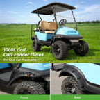 10L0L Golf Cart Standard Fender Flares Front And Rear For Club Car Precedent Golf Carts With Metal Hardware (Set Of 4)