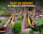 Ryno Tuff Xl 2 Person Camping Hammock With Mosquito Net & Rain Fly - Compact Double Hammock With Bug Net, Tarp, Pocket, Tree Str