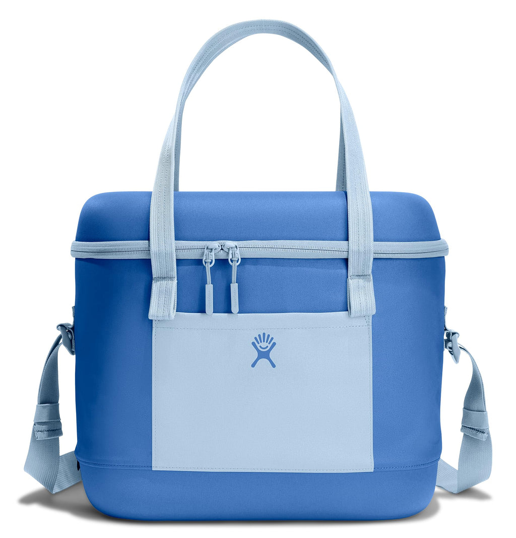 Hydro Flask Cooler Bag - Insulated Portable Soft Cooler - 20 L Capacity in Cascade and Surf Blue