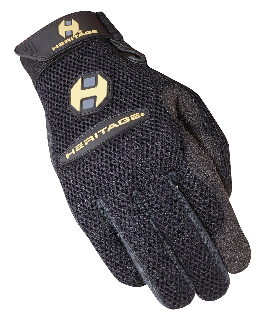 Heritage Air-Flow Roping Gloves, Size 9, Black