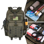 Hannibal Tactical 30L Molle Assault Pack, Tactical Backpack Military Army Camping Rucksack With Bottle Holder, 3-Day Pack, Olive