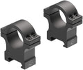 Leupold Open Range Cross-Slot Rings 1, 1 High with a Matte Finish