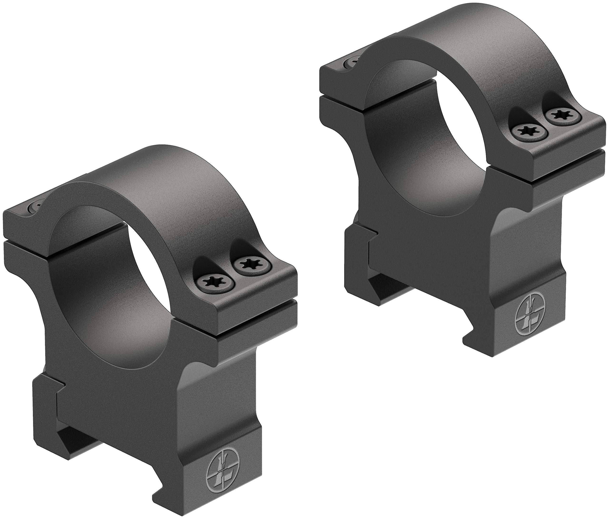 Leupold Open Range Cross-Slot Rings 1, 1 High with a Matte Finish