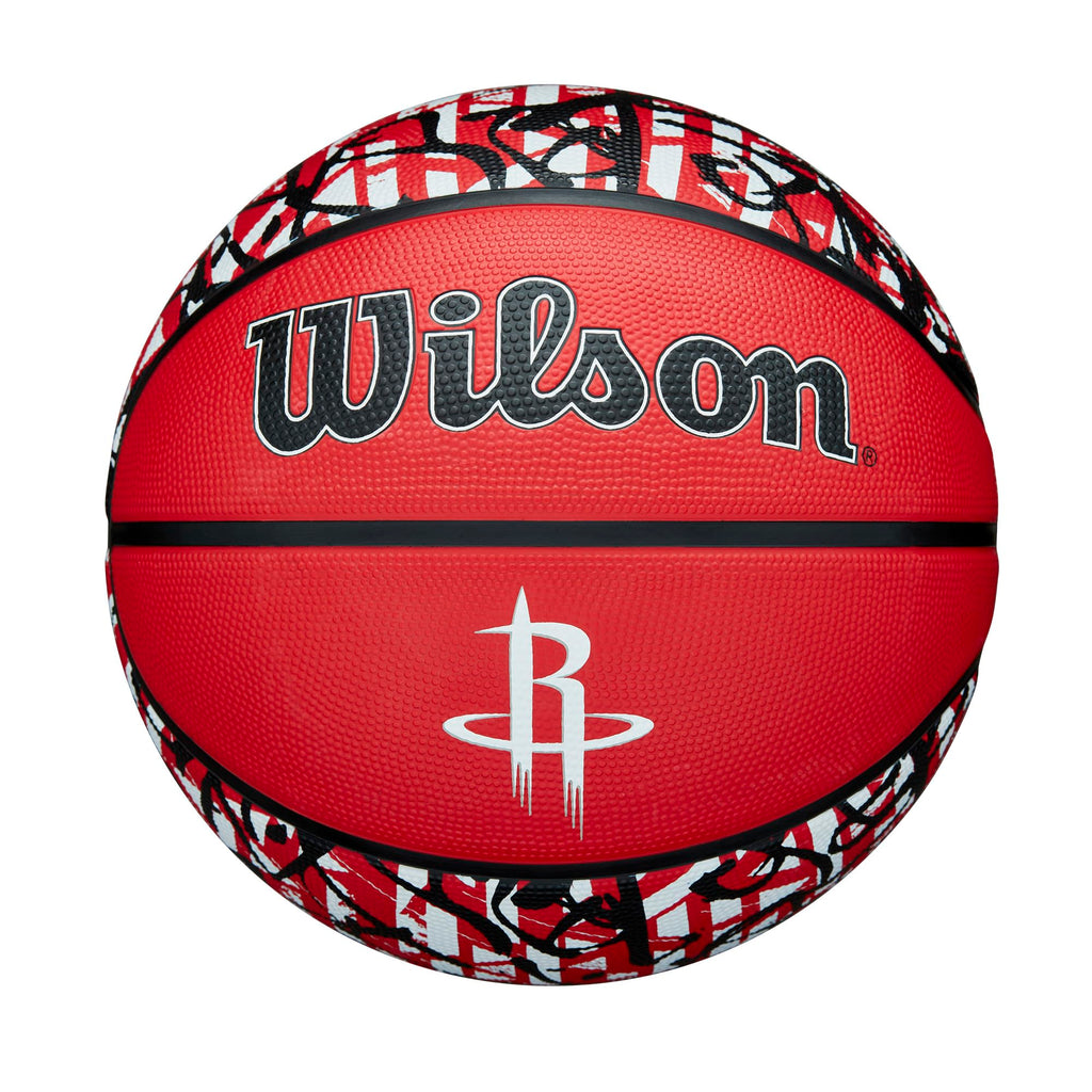Wilson Nba Team Graffiti Basketball - Houston Rockets, Size 7-29.5''