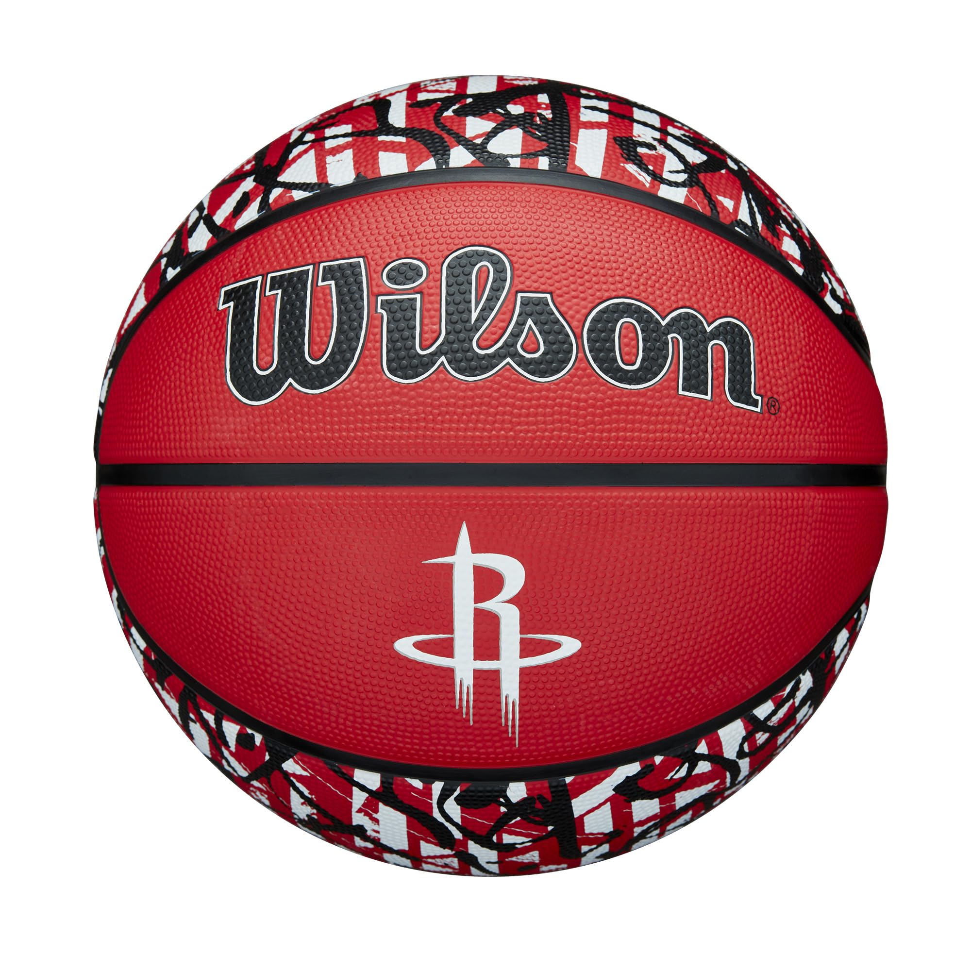 Wilson Nba Team Graffiti Basketball - Houston Rockets, Size 7-29.5''
