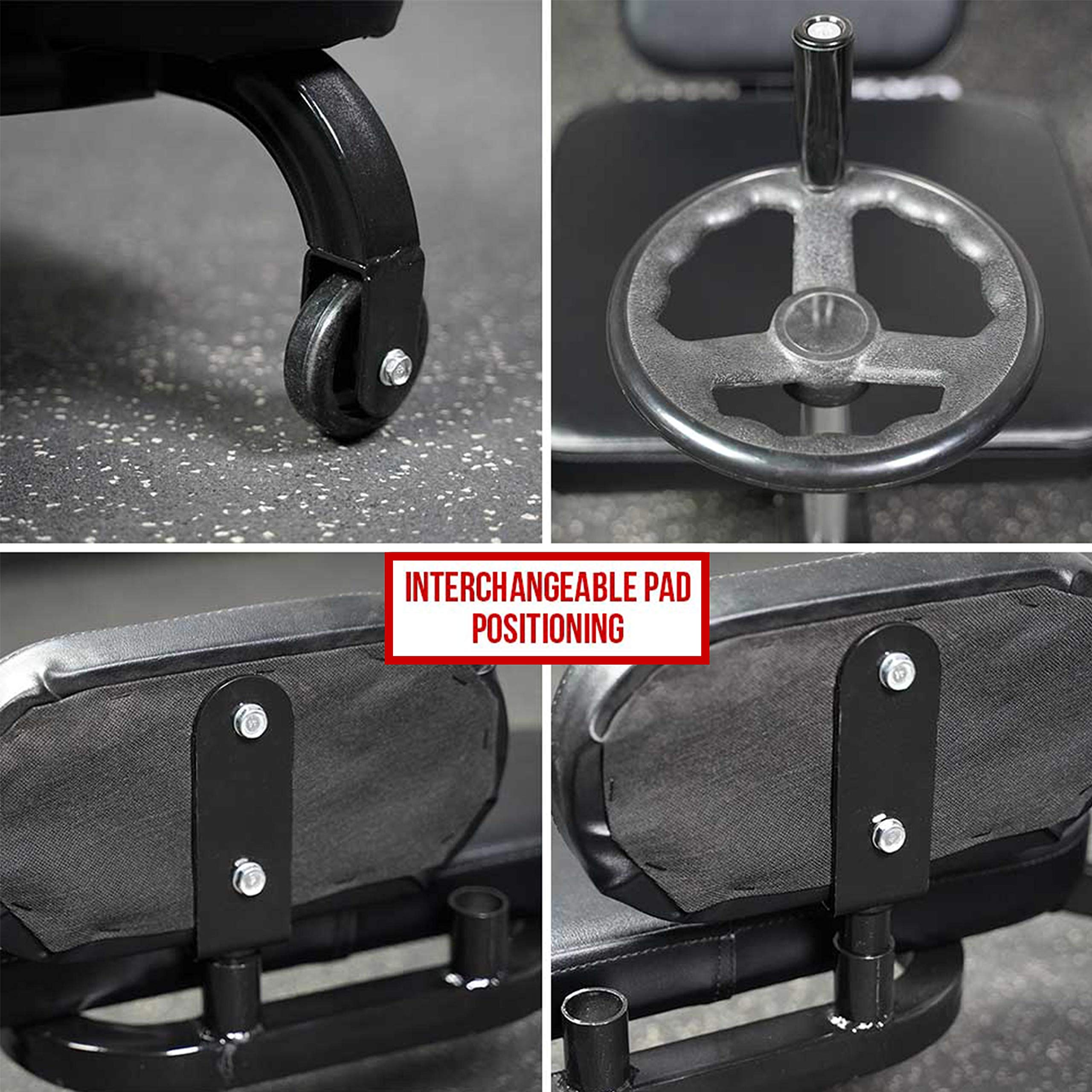 Valor Fitness Adjustable Leg Stretcher Adductor Machine -Leg Split Flexibility Training Equipment - 180 Degrees - Stretching Hom