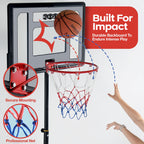 Kids Basketball Hoop Outdoor - 33 Inch Backboard, 70-84In Adjustable Height, Portable Basketball Hoops & Goals For Kids/Teenager