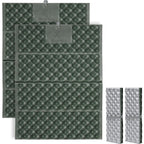 Redcamp Foam Hiking Seat Pad, Foldable Z Ultralight Sitting Pad For Camping Backpacking Stadium Outdoor, Green 2Pcs