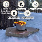 Branded Boards | Made In Usa | Portable Mini Bonfire Campfire In A Can | Reusable & Up To 2 Hours Of Burn Time | Picnics Parties