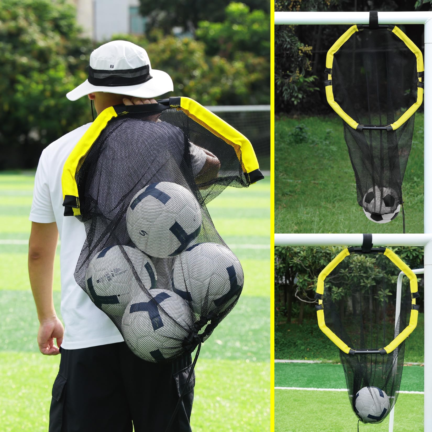 Happy Jump 3 in 1 Soccer Goal Target Net Practice