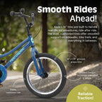 Retrospec Koda 16in Kids Bike with Training Wheels - Adjustable Height Beginner Bicycle for Ages 4-6 - Dual Brake System, Safety