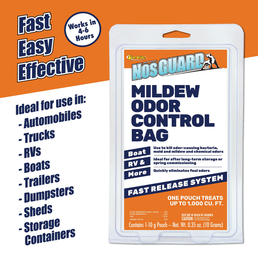 Star Brite Mildew Odor Control - Fast Release System - Ideal For Boat, Rv, Auto & Cabins Coming Out Of Storage - Permanently Rem
