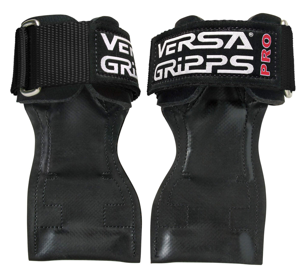 Versa Gripps Pro, Made In The Usa, Wrist Straps For Weightlifting Alternative, The Best Training Accessory, Black, S