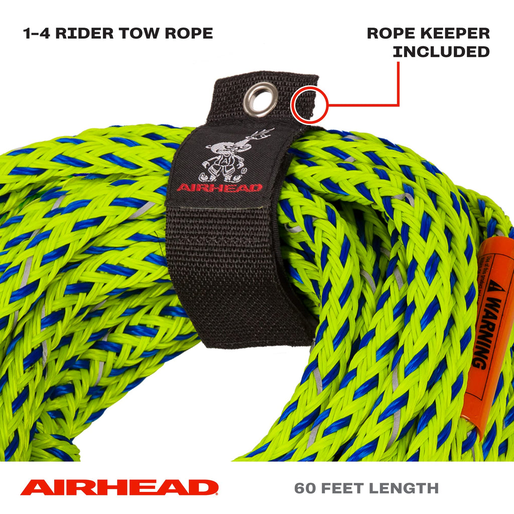 Airhead Ahtr-04S 4-Rider Safety Tube Rope - 60'