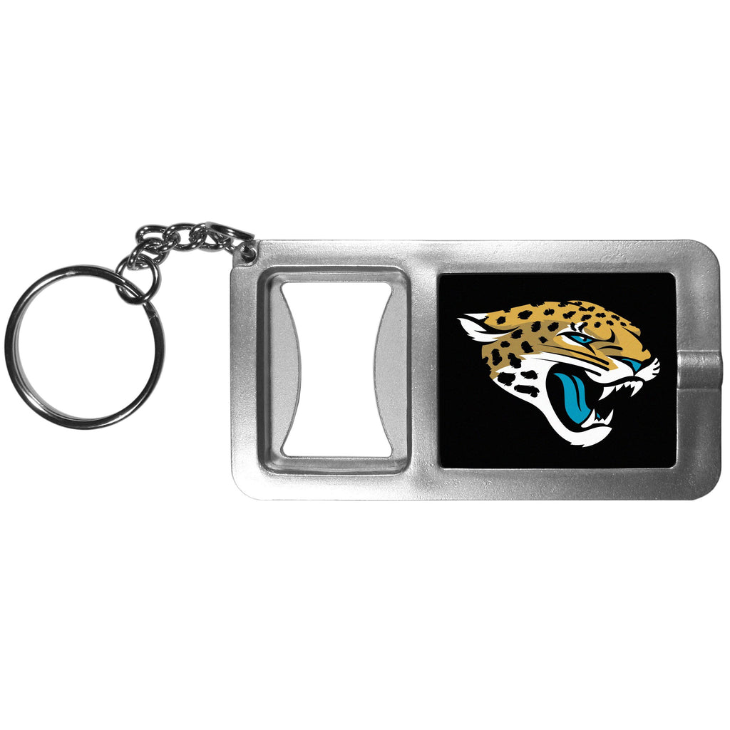 NFL Siskiyou Sports Fan Shop Jacksonville Jaguars Flashlight Key Chain with Bottle Opener One Size Black