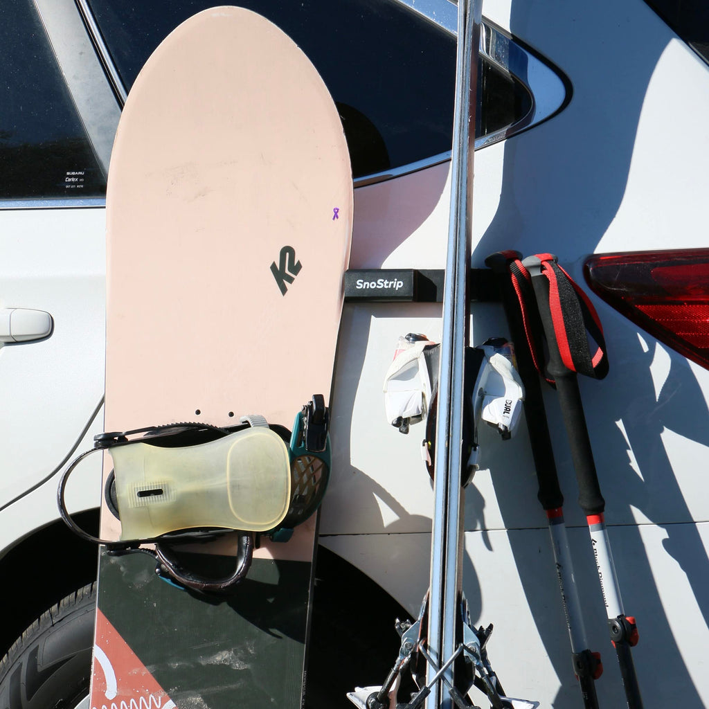 SnoStrip by RigStrips | The Original Protective Magnetic Ski & Snowboard Holder for The Side of Your Vehicle for Paint and Gear