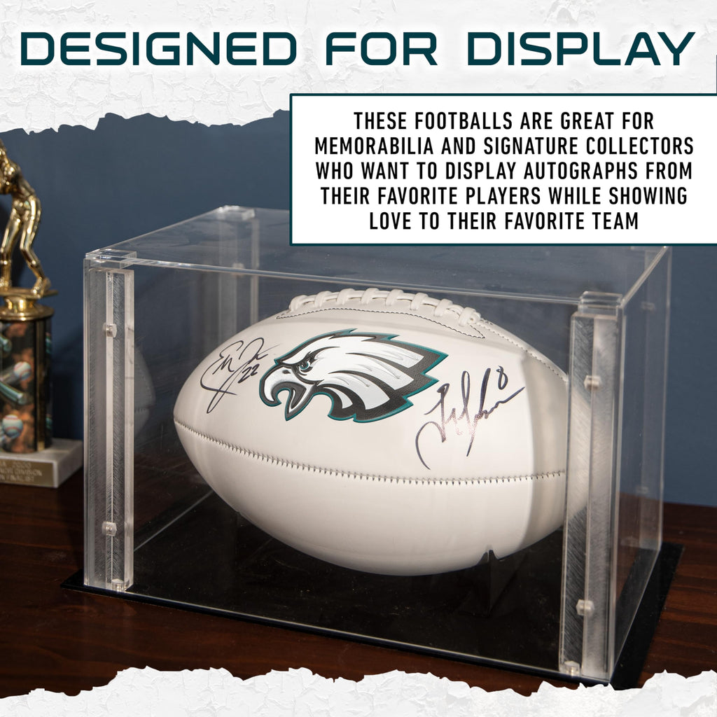 Franklin Sports Nfl Philadelphia Eagles Autograph Football - Official Size White Panel Souvenir Football For Autographs + Signat