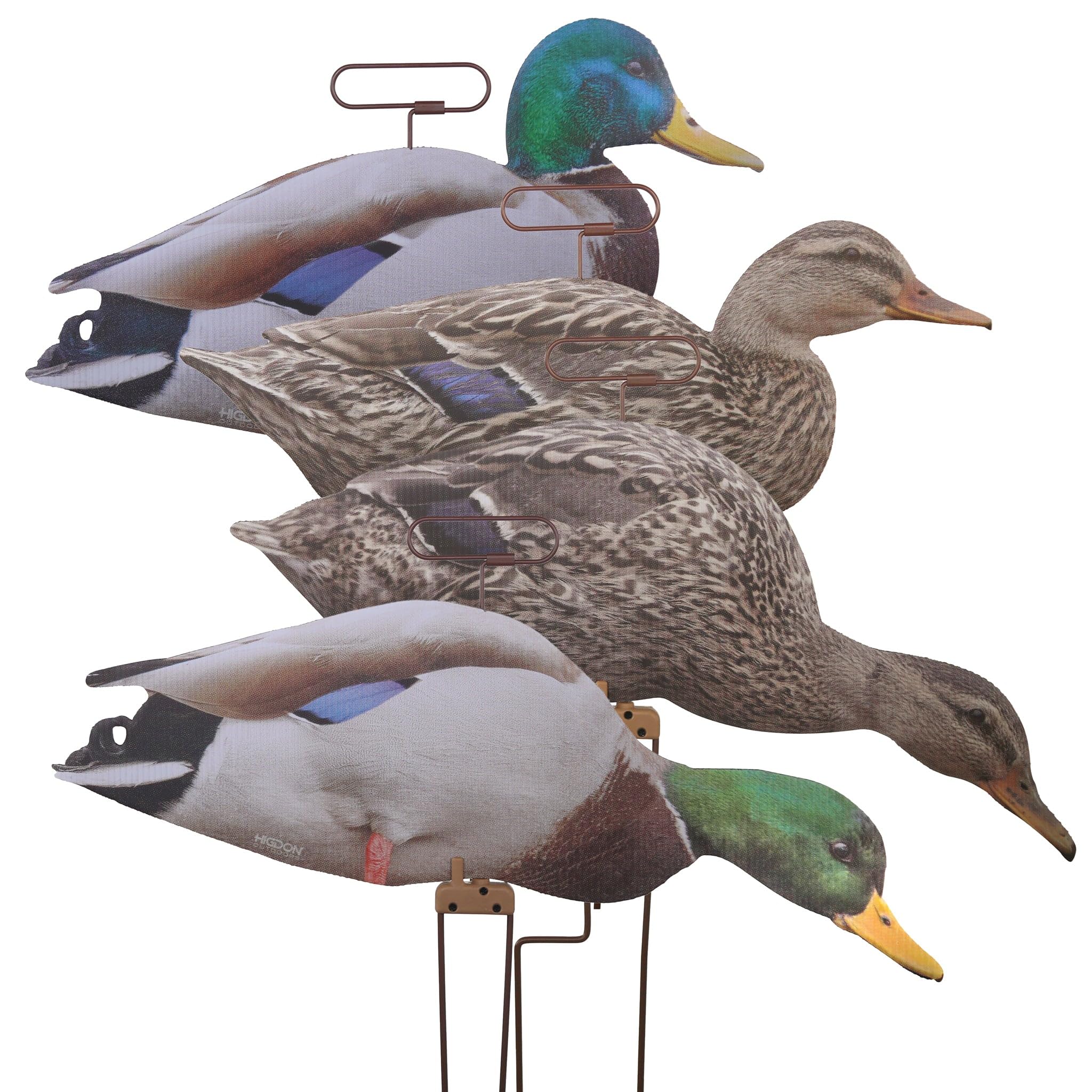Higdon Outdoors Flats | Mallard Duck Motion Silhouette Decoys for Waterfowl Hunting | Realistic Lightweight Weather Resistant Dr