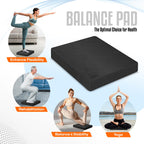 Yes4All Sports Outdoors Gt Fitness Exercise Fitness Balance Trainers Boards Balance Pad, A. Black, Large Us