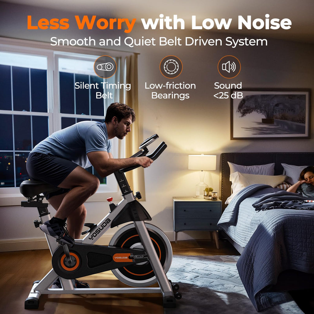 Yosuda Indoor Cycling Bike Stationary Bike - 2023 Version-Cycle Bike With Tablet Mount & Comfortable Seat Cushion