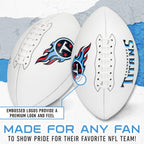 Franklin Sports Nfl Tennesseee Titans Autograph Football - Official Size White Panel Souvenir Football For Autographs + Signatur