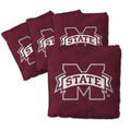 YouTheFan Officially-Licensed NCAA Mississippi State Bulldogs Set of 4 Cornhole Bags - All Weather Regulation 6    x 6    Size -