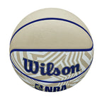 Wilson Nba Drv Plus Dazzle Camo Outdoor Basketball - Beige/Blue, Size 6-28.5''