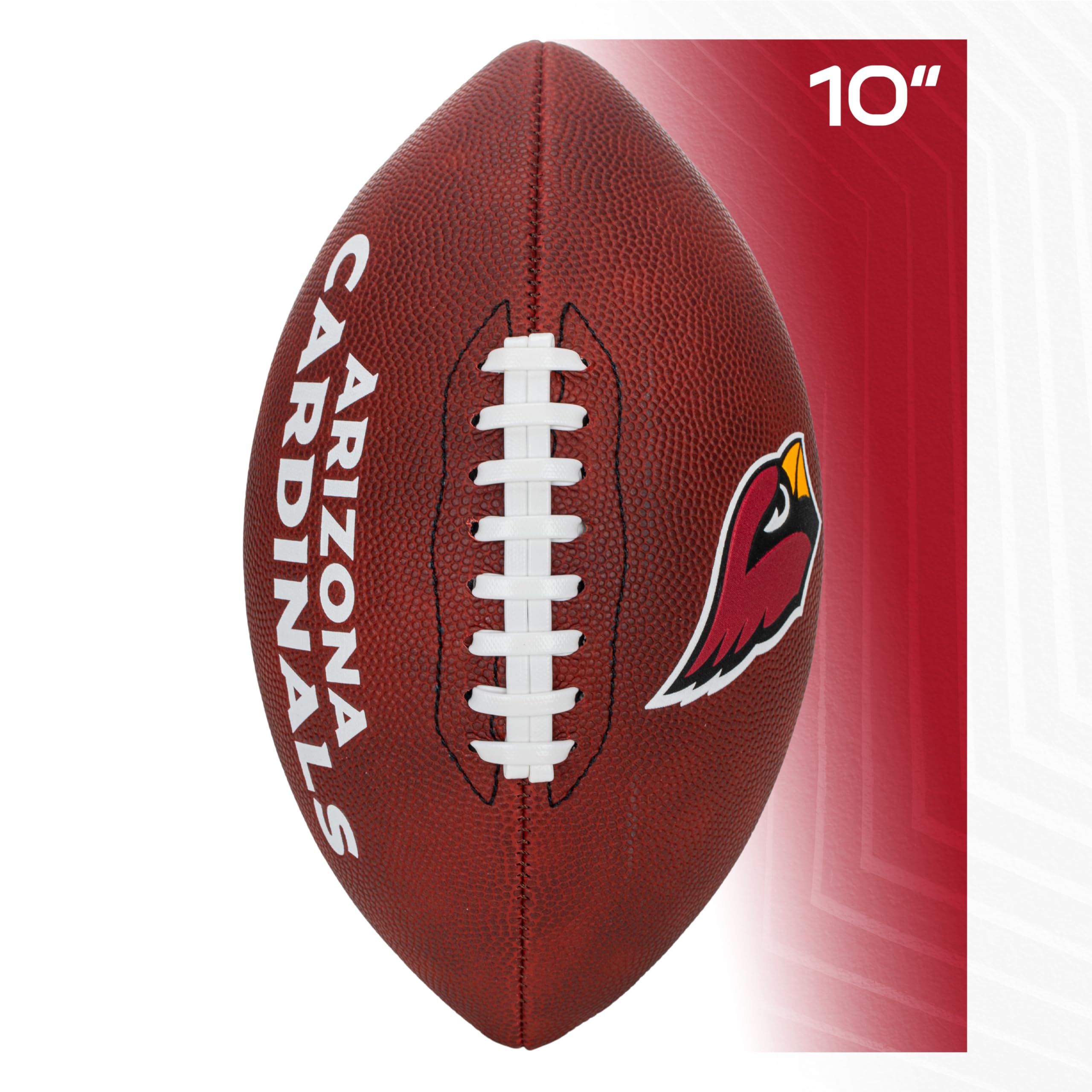 Franklin Sports Nfl Arizona Cardinals Football - Youth Junior Size Football For Kids - Official Nfl Team Logo + Colors Youth Bal