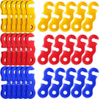 30 Pieces Aluminum Alloy Guyline Cord Adjusters Rope Adjusters Tent Tensioners Tent Wind Rope Buckles Camping Accessories For Te