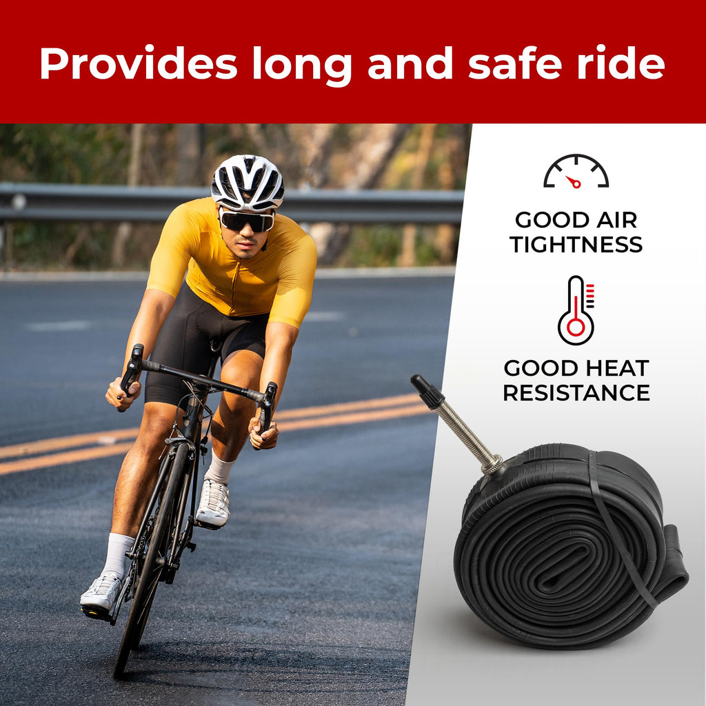 Fincci Bike Inner Tube 700X35C  32C  38C - Presta Valve Inner Tubes 48Mm For Cycle Bicycle Bike Tire - Pack Of 2