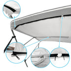 Savvycraft 4 Bow Bimini Replacement Top Canvas Cover 4 Bow 96'' L 79''-84'' W White Color