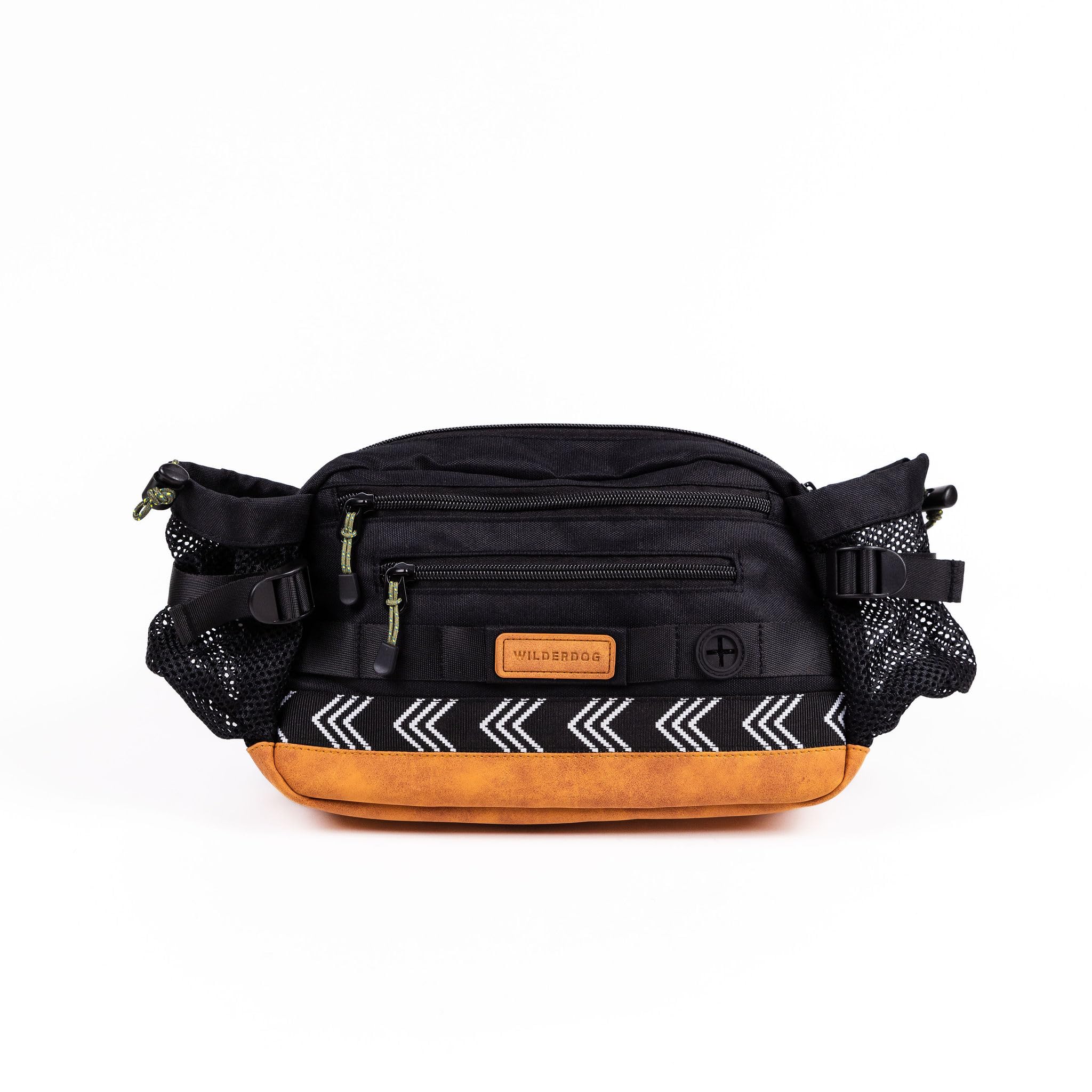 Wilderdog Mega Hip Pack with 3-Liter Capacity, Two Mesh Water Bottle Pockets, Interior Key Loops, Adjustable Straps, and Poop Ba