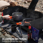 Redcamp 9.5 High Folding Outdoor Stove Windscreen, 16 Plates Aluminum Camping Stove Windshield With Carrying Bag, Lightweight Bu