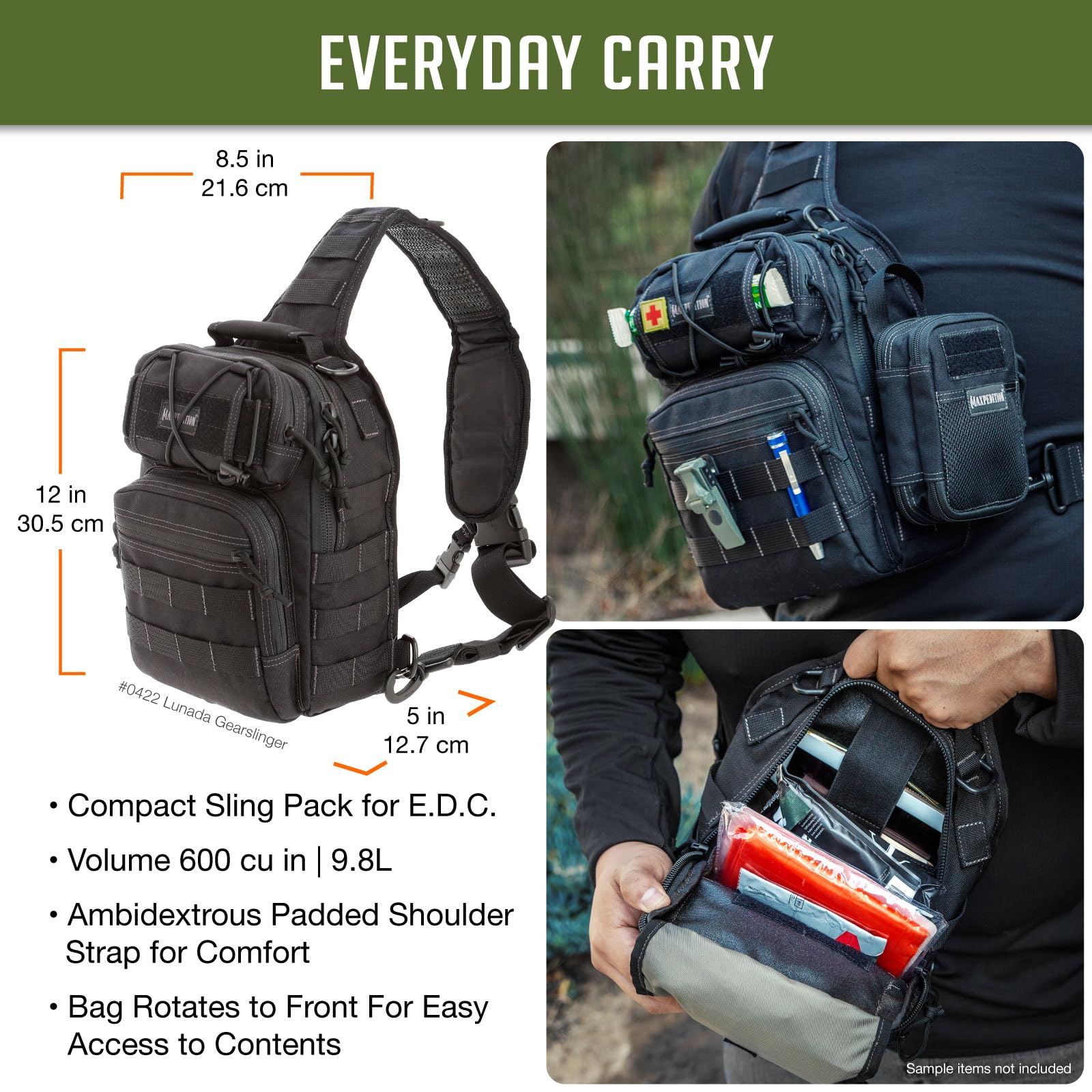 Maxpedition Lunada Gearslinger (Black)