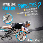 Alien Pros Bike Handlebar Tape Eva (Set Of 4) Black - Enhance Your Bike Grip With These Bicycle Handle Bar Tape - Wrap Your Bike