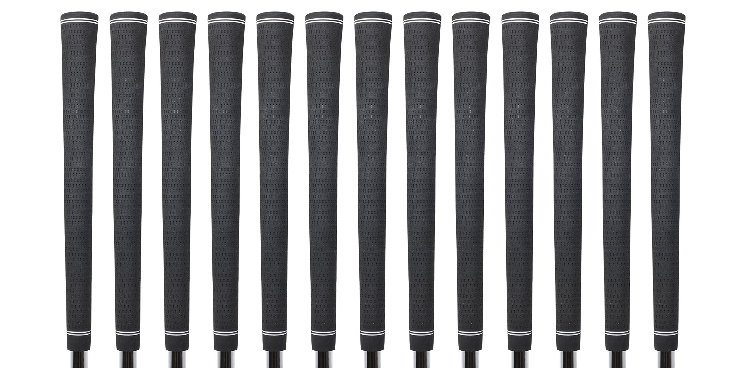 13 Piece Senior Mens Jumbo Oversize Golf Grips +1/8'' Thicker Than Standard Perfect For Large Hands Or Arthritic Fingers