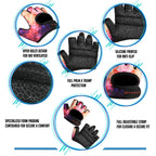 Rymnt Minimal Weight Lifting Gloves,Short Micro Workout Gloves Grip Pads With Full Palm Protection & Extra Grip For Men Women We