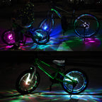 Daway Rechargeable Bike Wheel Lights - A16 Cool Led Kids Bicycle Spoke Lights, 2 Tire Pack, Safety Hub Accessories For Boys Girl