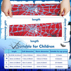 Newcotte 12 Pairs Arm Sleeves For Kids Compression Football Baseball Youth Uv Protection Breathable Cooling Sleeve (Spider,10-14