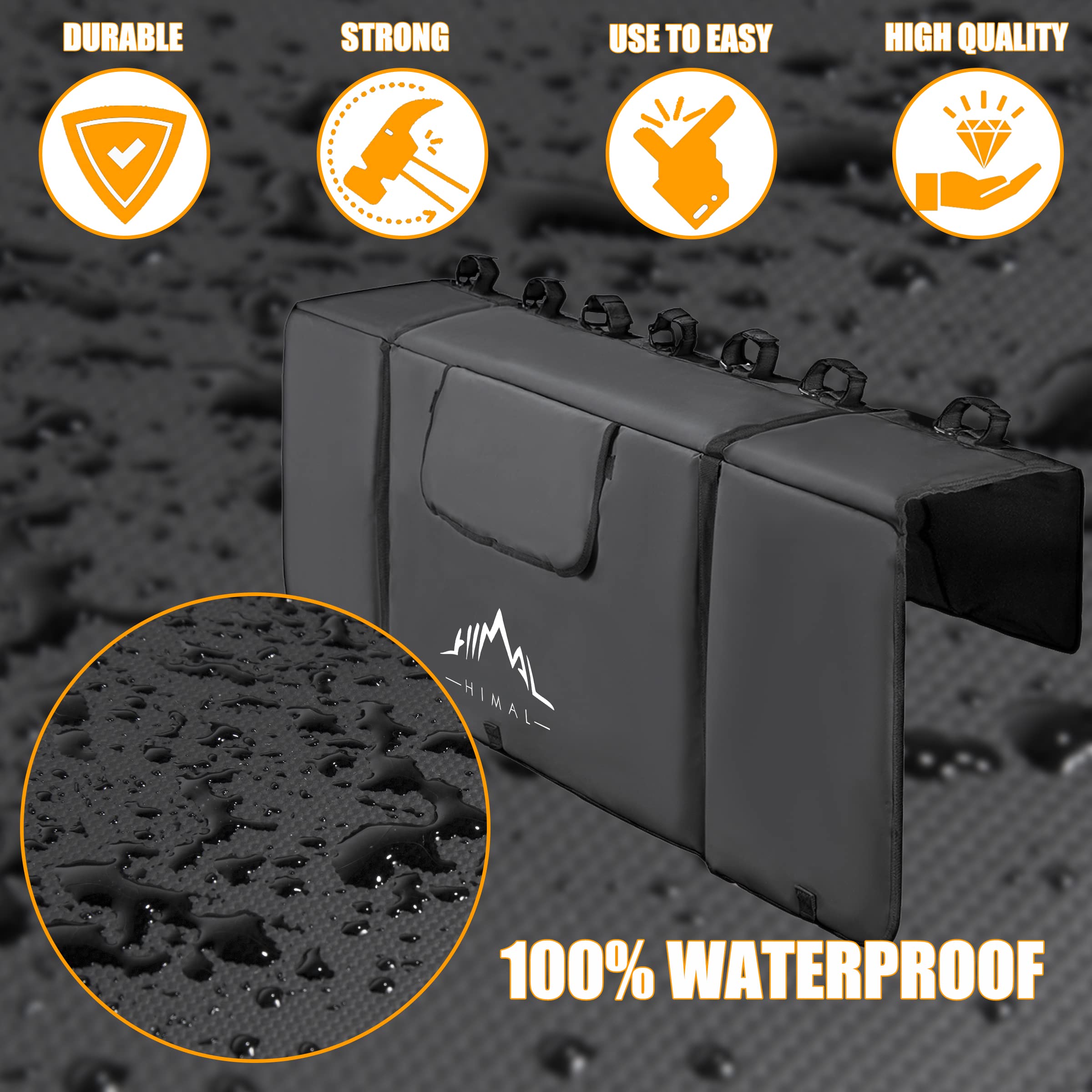 Himal Outdoors Tailgate Pad For Mountain Bike, Tailgate Protection Pad With Tool Pockets