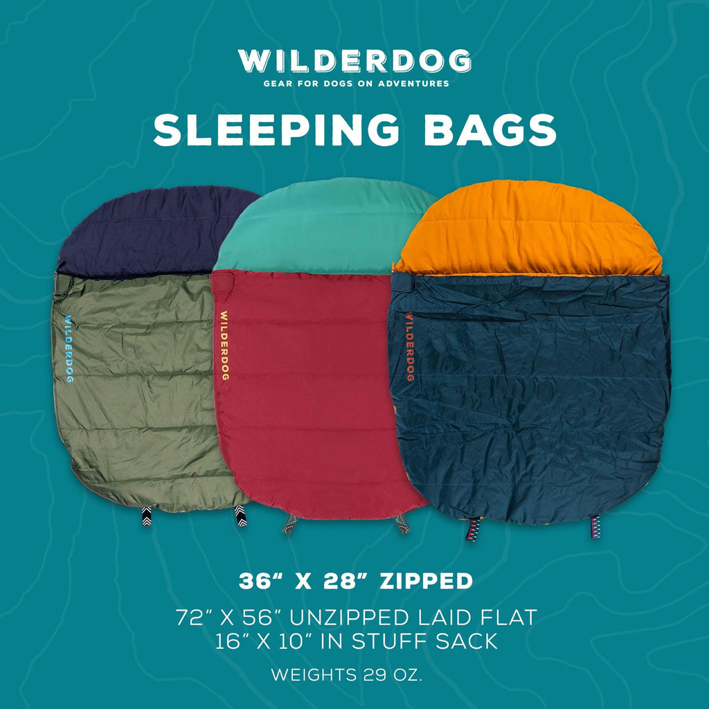 Wilderdog Dog Sleeping Bag - 36In X 28In - Pacific Blue