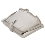 Attwood 98391Gy Padded Boat Seat, Gray, Molded Plastic Frame, 20 Inches W X 17 Inches D X 12 Inches H